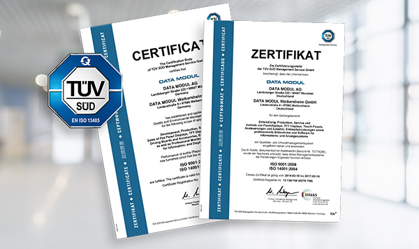 TÜV certificates DATA MODUL TÜV certificates DATA MODUL