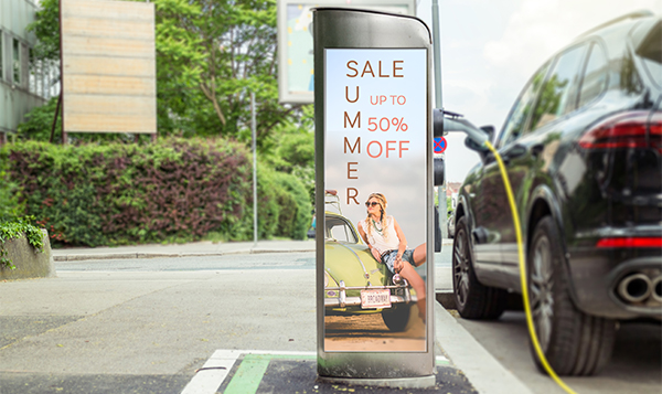 Digital Signage für Ladestationen