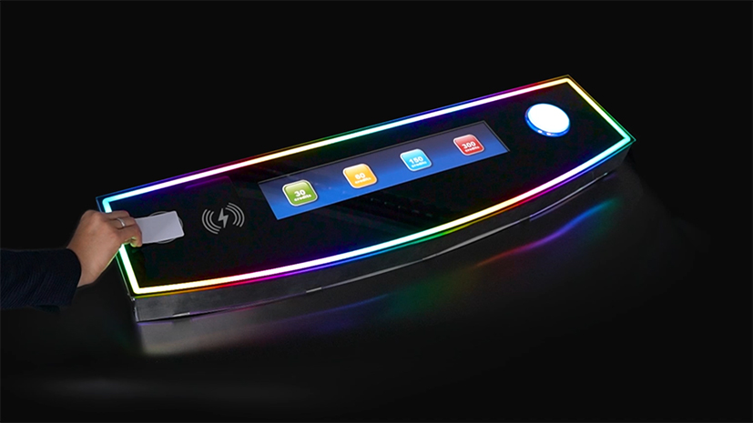 New button deck monitor - NFC technology