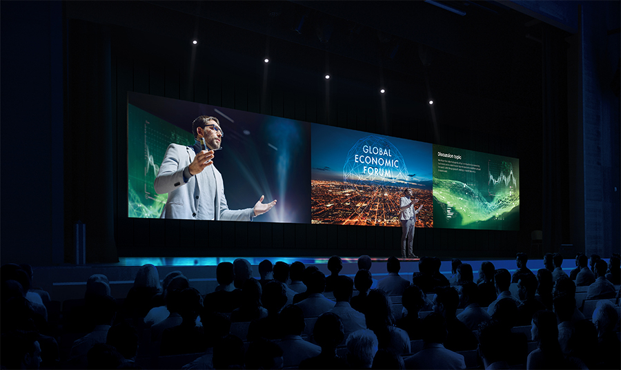 LED solutions for events/infotainment led wall at a conference