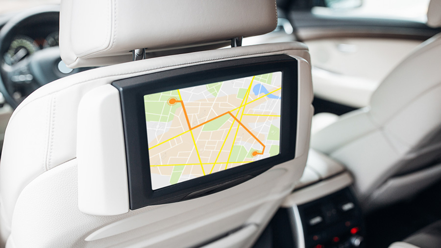 Rear seat information automotive display rear seat data modul