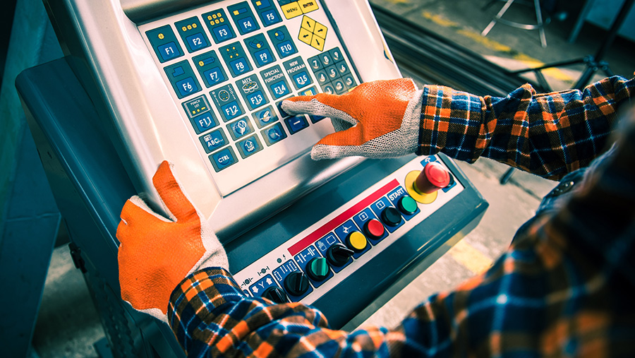 Machine control industrial hmi machine control