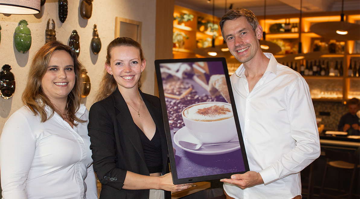 E-Paper signage solution for Green Beetle Restaurant munich