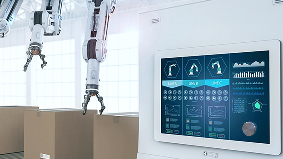 Wheel on Display Industrial Automation